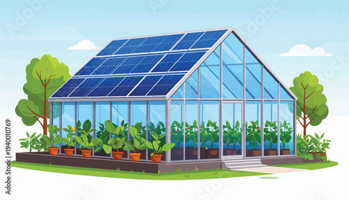 Sustainable Smart Greenhouse Utilizing Solar Panels for Eco-Friendly, Controlled Environment Agriculture (CEA)