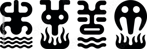 Ancient symbolic representations of elements and beings