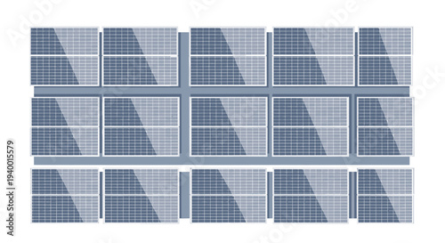 Solar Panels Array Renewable Energy Source.