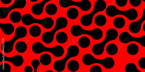 Meta balls pattern. Connected liquid drops, organic blobs or amorphous shapes background. Modern wallpaper. Vector graphic illustrationThe image captures a modern and minimalist design