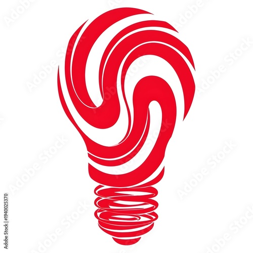 red lollipop isolated on white