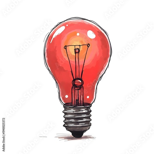 light bulb isolated on white