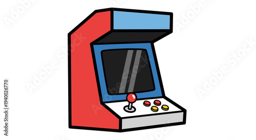 Vintage Arcade Machine Classic Video Game Console