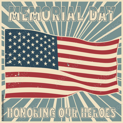 Vibrant patriotic banner illustration featuring dynamic red, white, and blue stars, symbolizing celebration, freedom, and national pride, ideal for festive events and American holiday designs