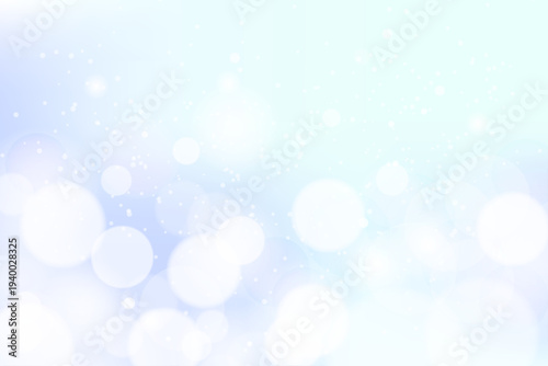 水色 グラデーション キラキラ 光 玉ボケ 抽象 背景 素材