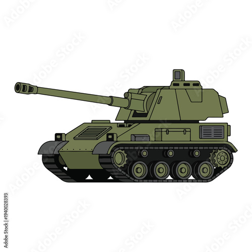 flat vector land war vehicles 7