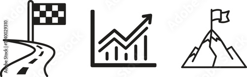 Career Growth and Professional Opportunity Icons