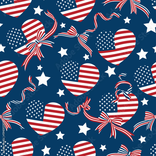 A proud declaration of liberty and national spirit, symbolizing the pursuit of freedom and cherished ideals through a vibrant graphic art illustration, embodying a country's core patriotic values