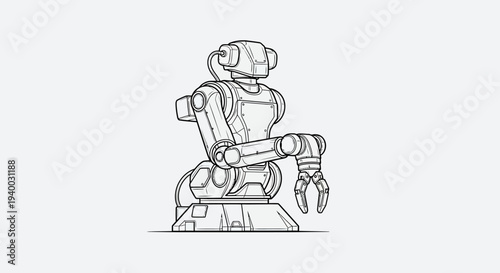 Robot Arm Industrial Machine.