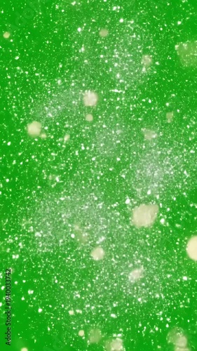 Wallpaper Mural Green Screen glitter sparkle animated 3d animation ultra high definition 4k video white shining dust light bokeh lights effect background concept christmas party celebrate birthday scene 1 with Torontodigital.ca