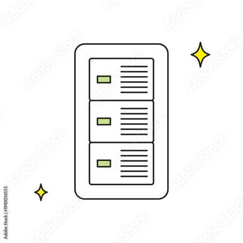 シンプルなイラスト_修理された室内灯のスイッチ