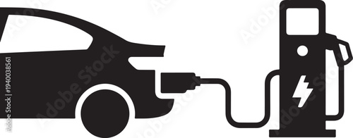 Electric vehicle charging at a modern charging station