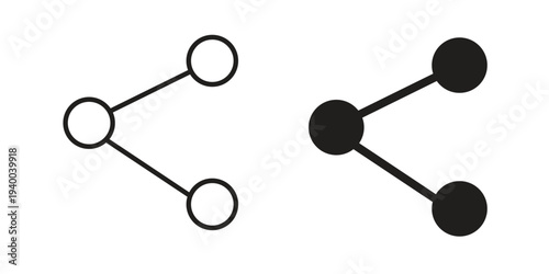 Share icon. set of web icons on white background