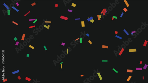 Stained glass inspired mosaic pattern with colorful tessellation art on a dark background, vibrant and dynamic composition