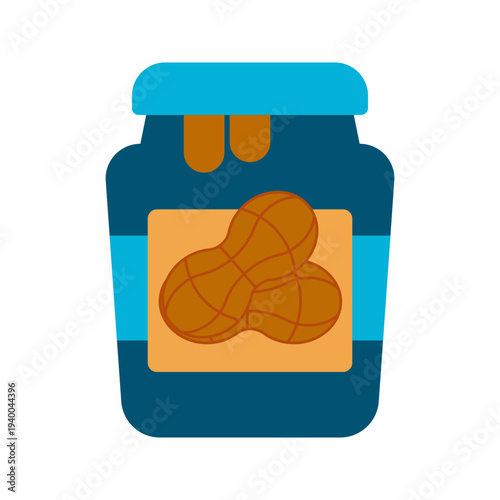 peanut butter colors icon on white background