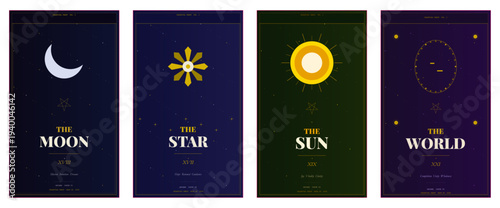 Tarot Magazine Cover, Celestial Mystical Design, Moon Star Editorial Template, Occult Aesthetic Poster, Arcana Gold Layout, Mysticism Print Cover, Dark Spiritual Editorial