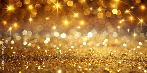 Golden Luxury Glitter Christmas Background 