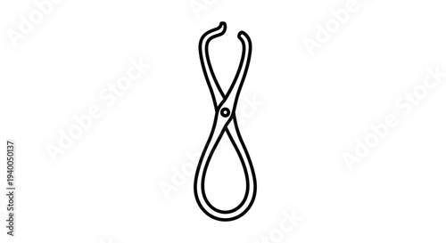 Surgical Forceps, Medical Instrument, Healthcare Tool, Clinical Equipment, Surgical Equipment