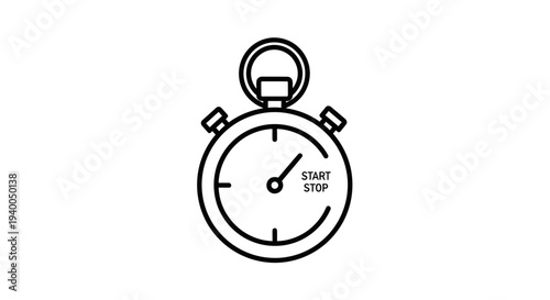 Stopwatch Icon, Start Stop Button, Time Measurement, Countdown Timer, Chronometer