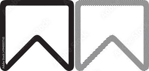 Black and Grey Checkmark Icons Isolated on White Background