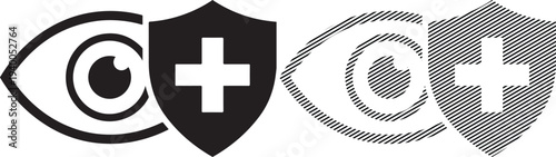 Protection Eye Shield Security Symbol Icon Vector Illustration by Illustration