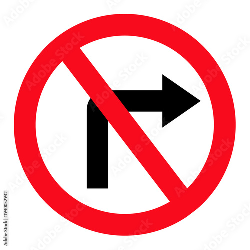 Free Download no right turn sign - GFXLoad