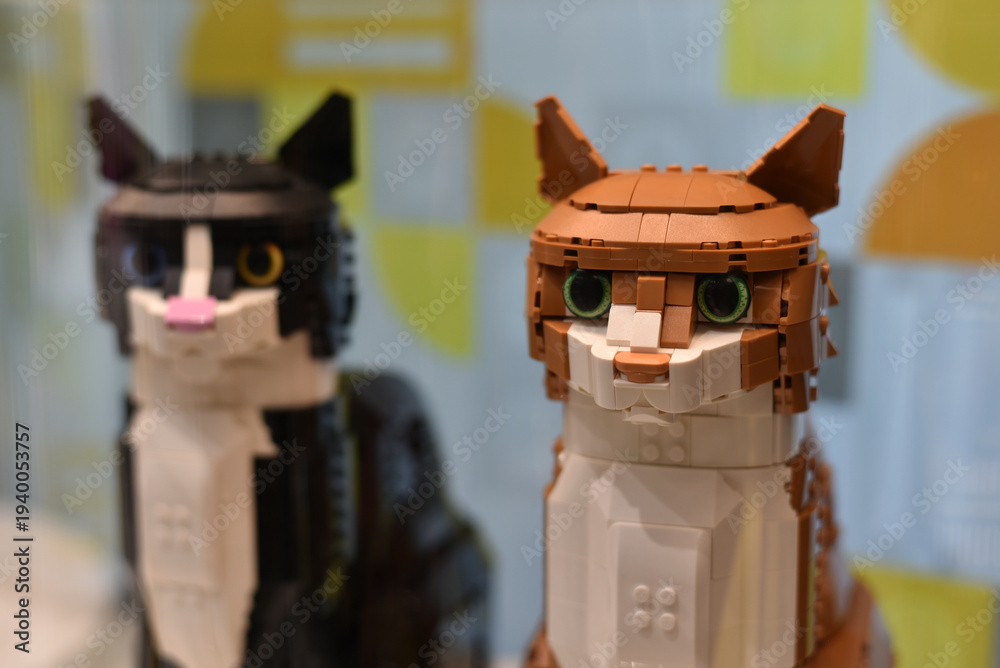 Fototapeta premium Lego cat portrait 