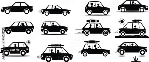 Modern Healthy Lifestyle Concept with People Exercising and Doing Yoga for Physical Fitness Wellness and Mental Health Vector Illustration Background