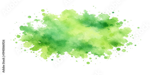 Abstract colorful watercolor background featuring artistic ink splashes and grunge paint textures with green brush splatters on a paper pattern design illustration