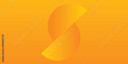 Background circle split gradient color. Banner pattern