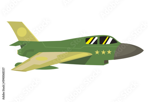 Fighter Jet illustration. Image and EPsS