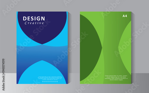Creative Book Cover Design Template in A4. Can be adapt to Brochure, Leaflet, Annual Report, Magazine, Poster, Business Presentation, vector eps 10