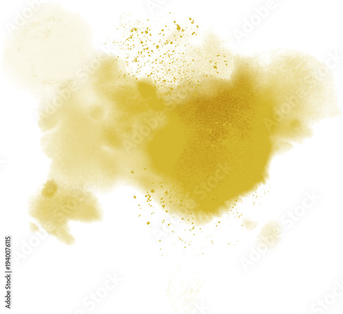 Watercolor stain decoration