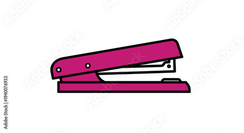 Pink Stapler Office Supply Tool.