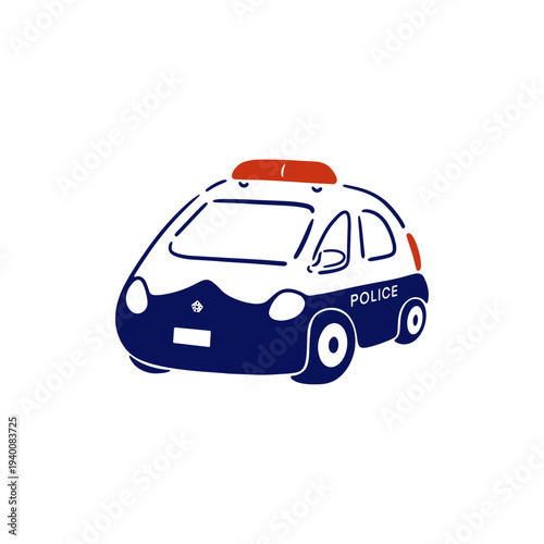 【２色】日本のパトカーのイラスト素材
