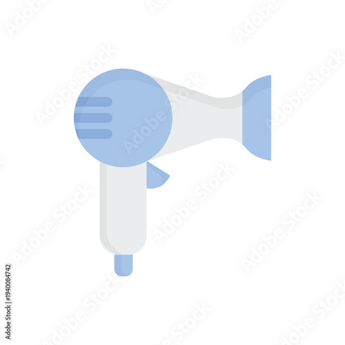 an electric hairdryer against a white background