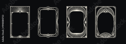 Elegant Art Deco Frames Collection Decorative Borders.