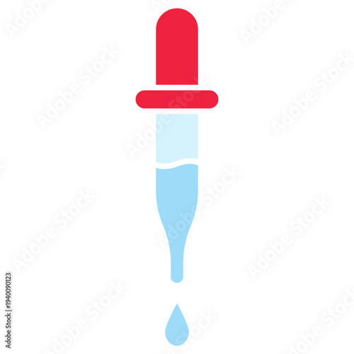 Dropper Dispensing Blue Liquid