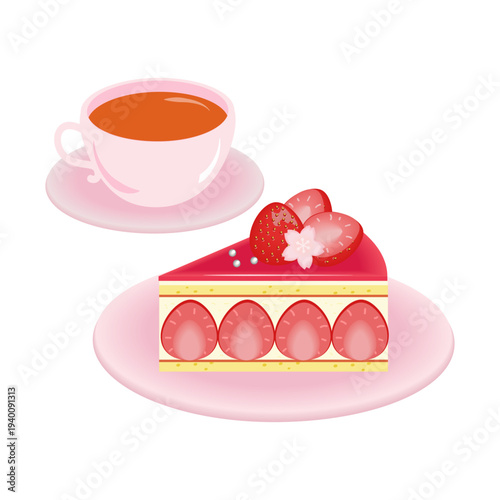 フレジェと紅茶