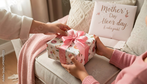 Wallpaper Mural Gift Boxes with Silver and Red Ribbons
 Torontodigital.ca