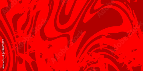 Intense red swirl background with paint splash details and flowing abstract shapes for striking design compositions.