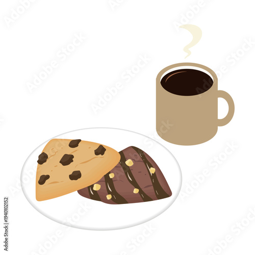 アメリカンスコーンとコーヒー