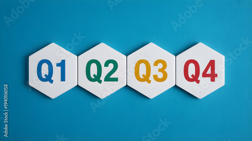 Quarterly Business Review Visualizing Q1, Q2, Q3, and Q4 Progress