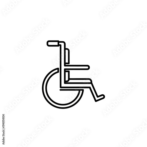 Accessible Wheelchair Icon Illustration for Inclusivity and Mobility Support