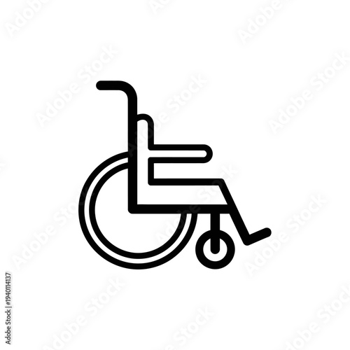 Accessible Wheelchair Icon Representing Disability Accessibility and Mobility