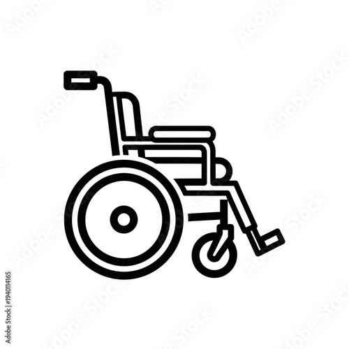 Accessible Wheelchair Icon Representing Disability and Mobility Aid