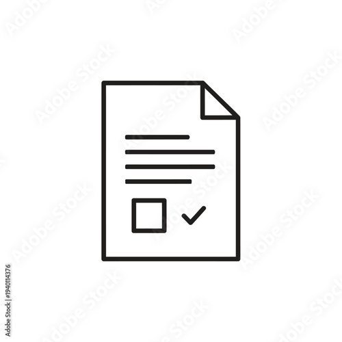 Close-up of a Document with Checklist and Signature for Business Verification