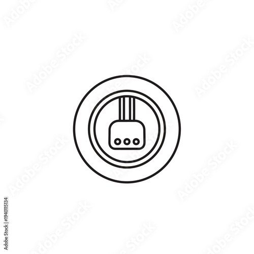 Close-up of Electric Power Socket and Plug on Wall Surface