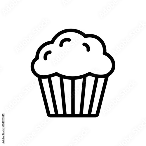 Delicious Fresh Muffin with Fluffy Texture and Golden Crust for Breakfast