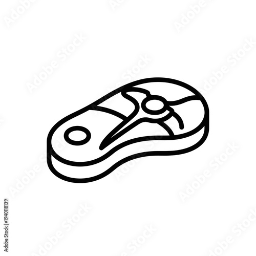 Minimalist Illustration of a Car Key Fob with Remote Control Functionality